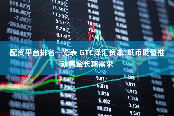 配资平台排名一览表 GTC泽汇资本:纸币贬值推动黄金长期需求